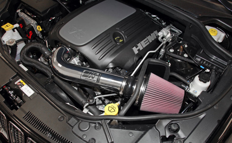 K&N 11 Jeep Grand Cherokee 5.7L V8 / 11 Dodge Durango 5.7L V8 High Flow Performance Intake Kit K&N Engineering