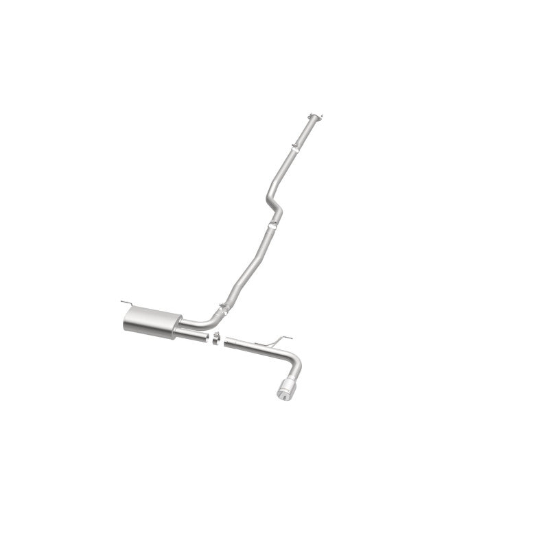 MagnaFlow Cat Back, SS, 2.5in, Street, Single Straight Pass. Polished 4in Tip, 2015 Ford Fusion 2.5L Magnaflow