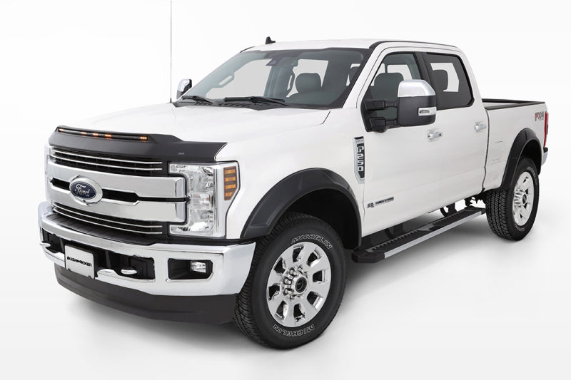 Bushwacker 17-19 Ford F-250 Super Duty w/ 81.8in Bed DRT Style Flares 4pc - Black Bushwacker