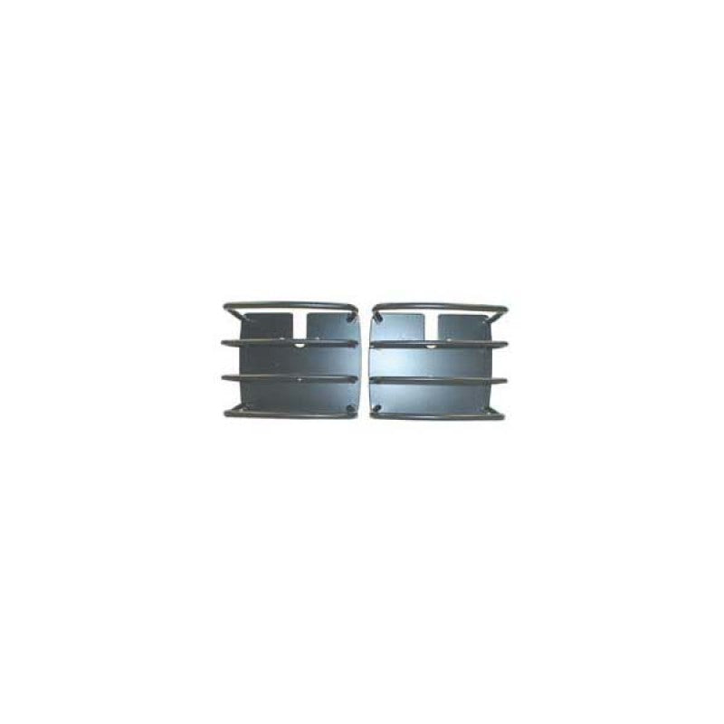 Rugged Ridge 76-06 Jeep CJ / Jeep Wrangler Black Euro Tail Light Guards Rugged Ridge