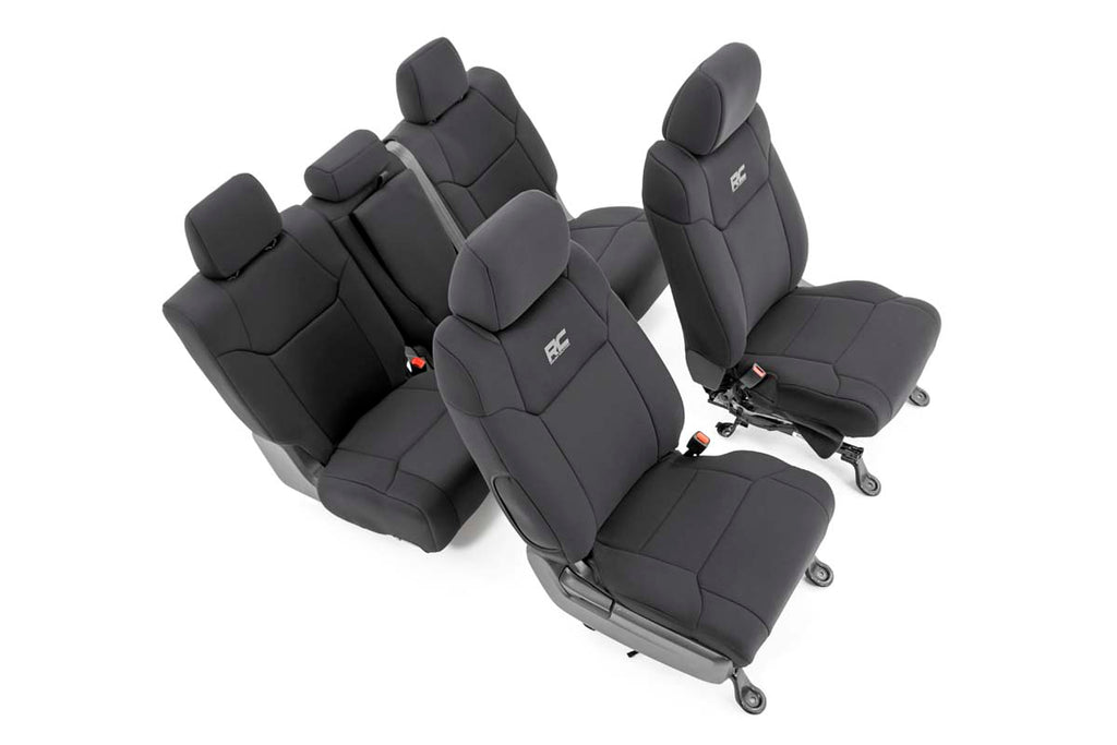 Seat Covers | FR w/ Console Cover and Rear | Toyota Tundra (14-21) Rough Country