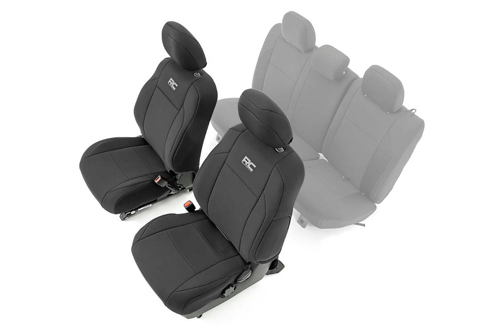 Seat Covers | Front | Double Cab | Toyota Tacoma 2WD/4WD (16-23) Rough Country