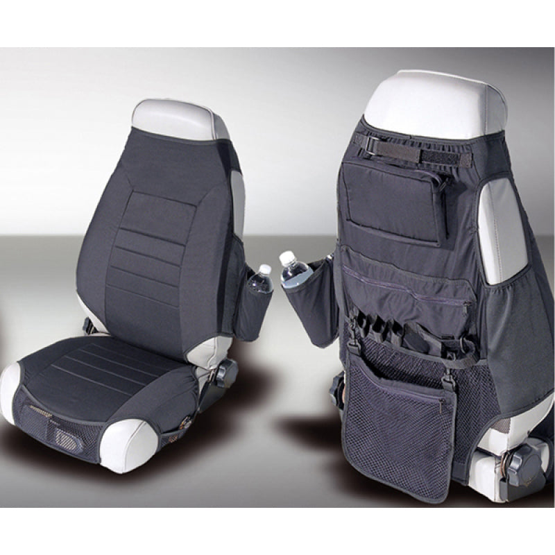 Rugged Ridge Fabric Seat Protectors Black 76-06 Jeep CJ / Jeep Wrangler Rugged Ridge