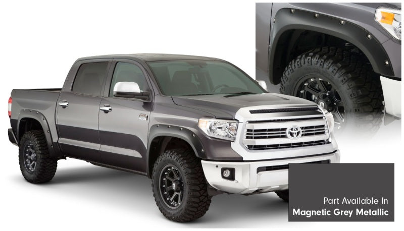 Bushwacker 16-18 Toyota Tundra Fleetside Pocket Style Flares 4pc - Magnetic Grey Bushwacker
