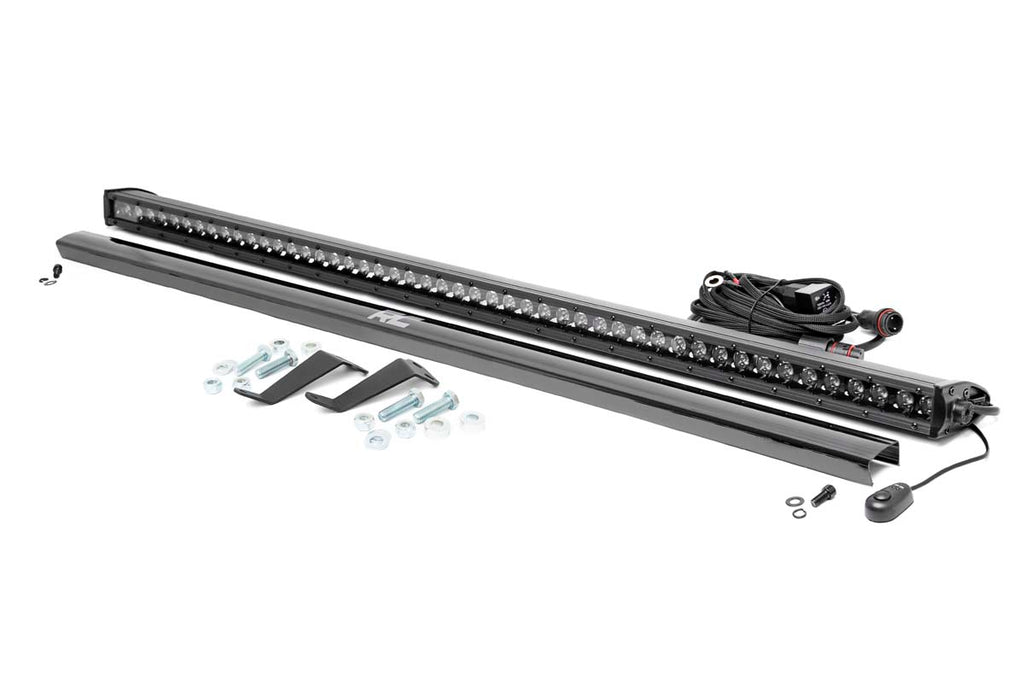 LED Light | Cage Mount | 50" Black Single Row | Honda Pioneer 1000/1000-5 Rough Country