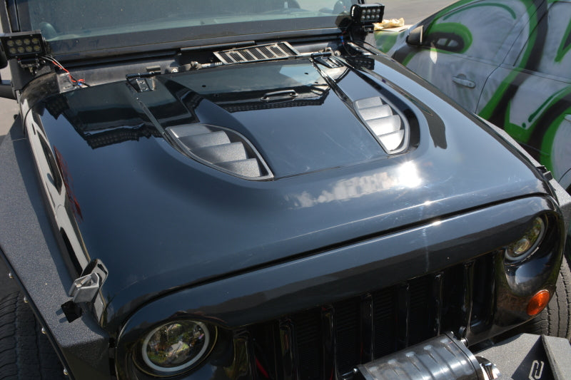 DV8 Offroad 07-18 Jeep Wrangler JK Rubicon 10th Anniversary Replica Hood DV8 Offroad