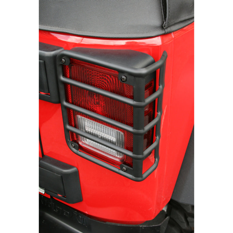 Rugged Ridge 07-18 Jeep Wrangler Black Tail Light Euro Guards Rugged Ridge