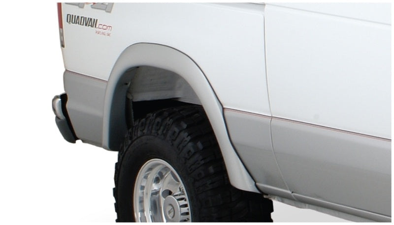 Bushwacker 94-14 Ford E-250 Super Duty Extend-A-Fender Style Flares 2pc - Black Bushwacker