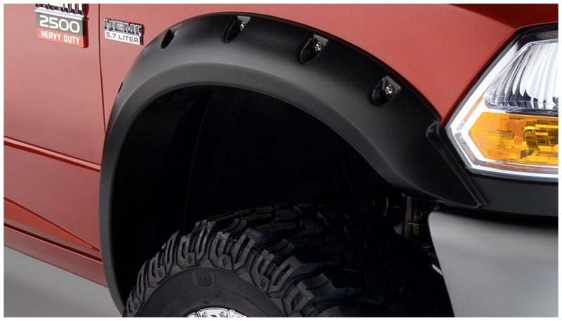 Bushwacker 10-18 Dodge Ram 2500 Fleetside Pocket Style Flares 4pc 76.3/98.3in Bed - Black Bushwacker