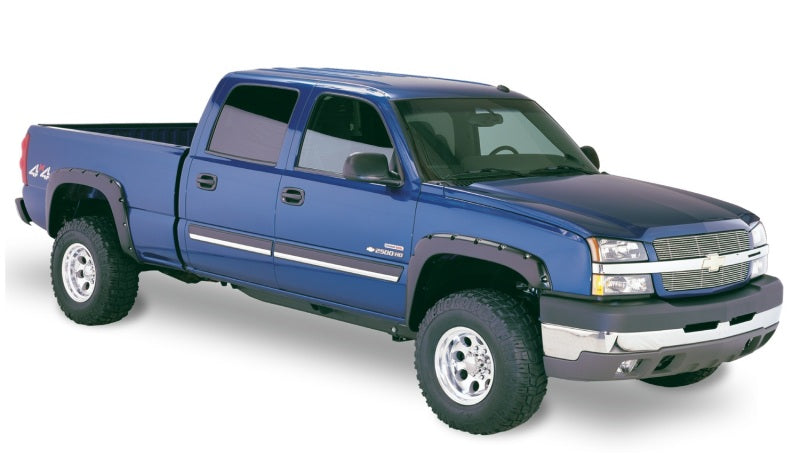 Bushwacker 07-07 Chevy Silverado 1500 Classic Fleetside Pocket Style Flares 4pc - Black Bushwacker