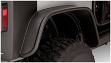 Load image into Gallery viewer, Bushwacker 07-18 Jeep Wrangler Flat Style Flares 2pc Fits 2-Door Sport Utility Only - Black Bushwacker