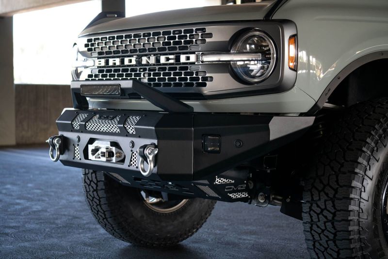 DV8 Offroad Bull Bar Add-On For DV8 Ford Bronco Bumpers - Fits 13in Elite Series Light Bar DV8 Offroad
