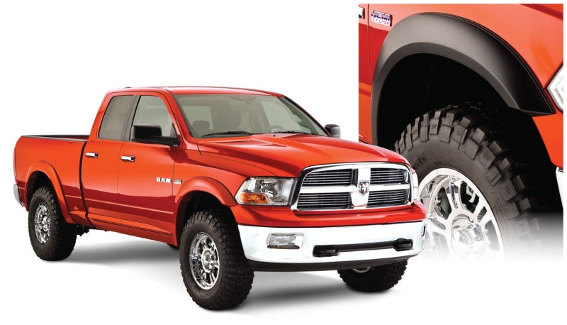 Bushwacker 10-18 Ram 1500 Fleetside Extend-A-Fender Style Flares 4pc 67.4/76.3/96.3in Bed - Black Bushwacker