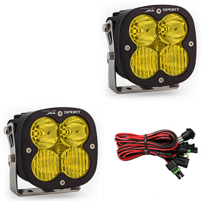 Baja Designs XL Sport Series Driving Combo Pattern Pair LED Light Pods - Amber Baja Designs