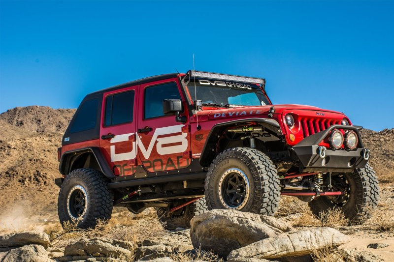 DV8 Offroad 07-18 Jeep Wrangler JK Front & Rear Flat Tube Fenders DV8 Offroad