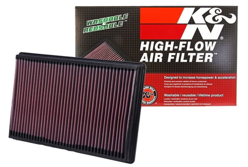 K&N 02-10 Dodge Ram 1500/2500/3500 3.7/4.7/5.7L Drop In Air Filter K&N Engineering