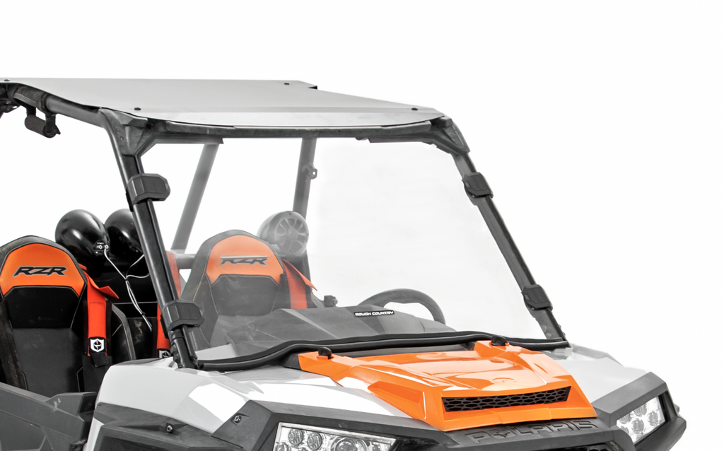 Full Windshield | w/ Factory Visor | Polaris RZR XP 1000 Rough Country