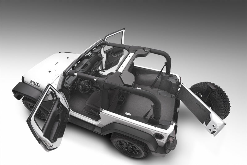BedRug 11-16 Jeep JK 2Dr Rear 5pc BedTred Cargo Kit (Incl Tailgate & Tub Liner) BedRug