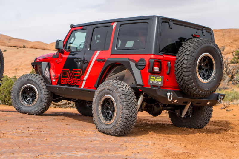 DV8 Offroad 2018+ Jeep Wrangler JL Armor Fenders w/ LED Turn Signal Lights DV8 Offroad