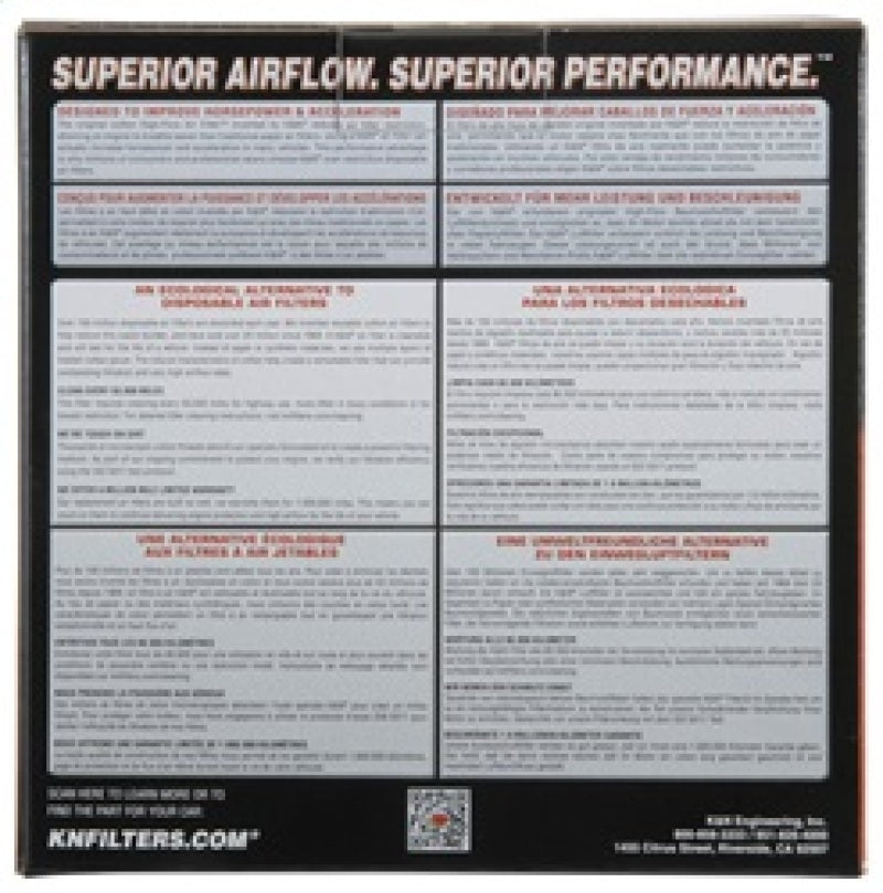 K&N 69-74 Toyota Land Cruiser Drop In Air Filter K&N Engineering