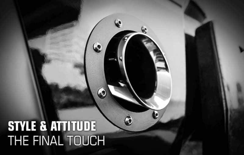 MagnaFlow Tip Stainless Double Wall Round Single Outlet Polished 4.5in DIA 2.5in Inlet 5.75in Length Magnaflow
