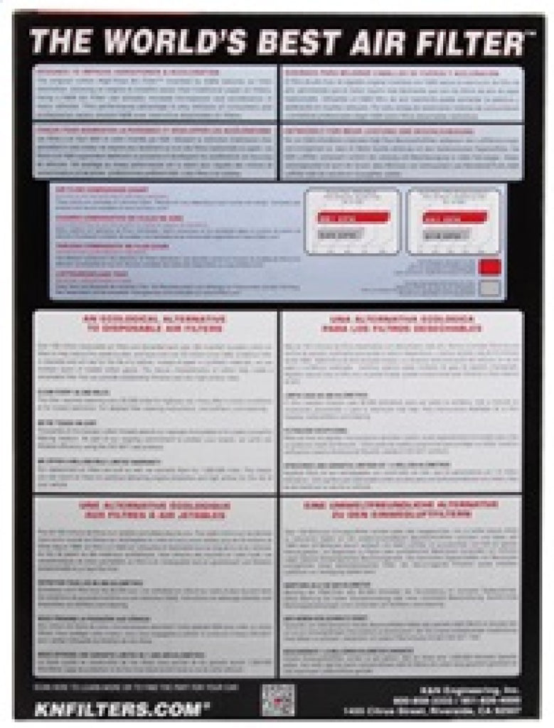 K&N Replacement Panel Air Filter for 2015 Ford Transit 150 3.2L L5 DSL K&N Engineering