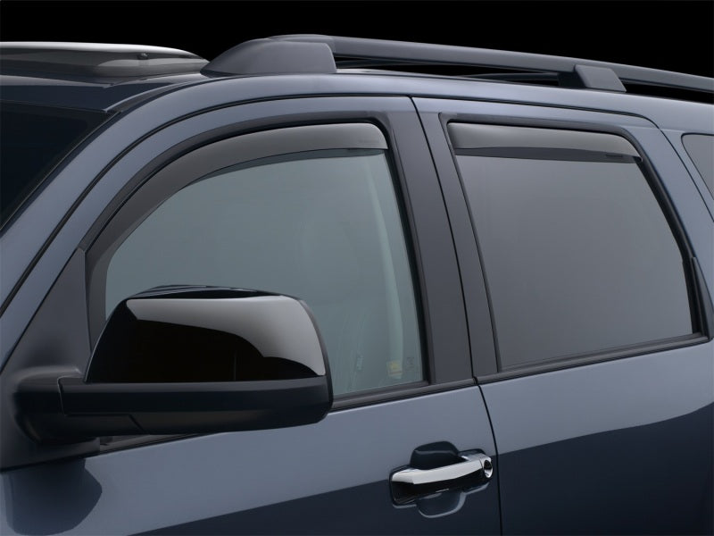 WeatherTech 08+ Toyota Sequoia Front and Rear Side Window Deflectors - Dark Smoke WeatherTech