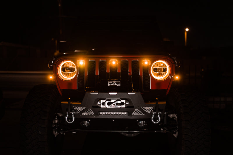 DV8 Offroad 2018+ Jeep JL Grill Amber Marker Lights DV8 Offroad