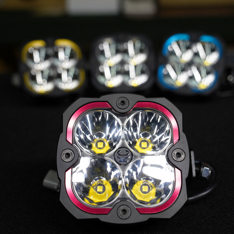 KC HiLiTES FLEX ERA 4 Color Bezel Ring Red (ea) KC HiLiTES