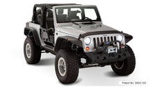 Load image into Gallery viewer, Bushwacker 07-18 Jeep Wrangler Flat Style Flares 4pc Fits 2-Door Sport Utility Only - Black Bushwacker