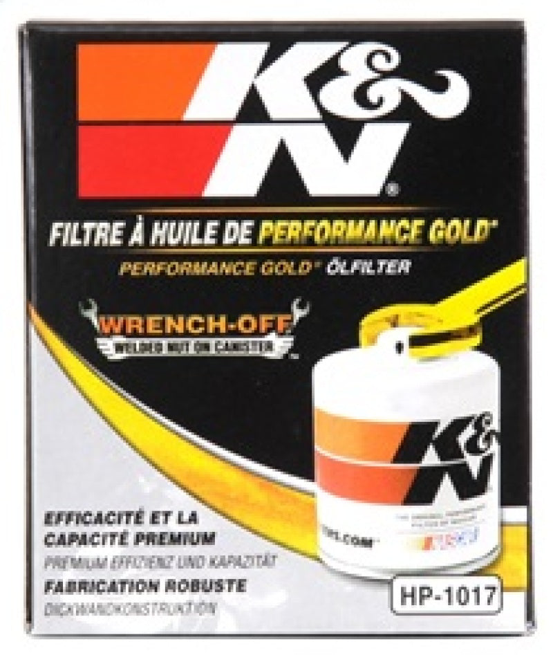 K&N 3.74inch / 2.98 OD Performance Gold Oil Filter K&N Engineering