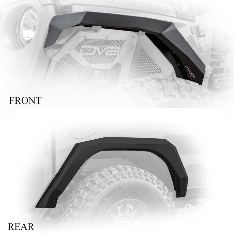 DV8 Offroad 2019+ Jeep Gladiator Armor Fenders DV8 Offroad