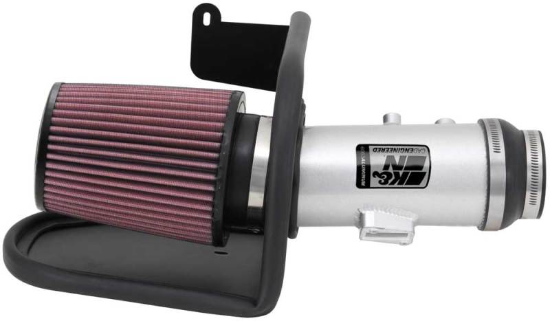 K&N 13-14 Honda Accord 3.5L V6 69 Series Typhoon Air Intake System - Silver Cold Air Intake Kit K&N Engineering
