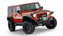 Load image into Gallery viewer, Bushwacker 07-18 Jeep Wrangler Unlimited Flat Style Flares 4pc 4-Door Sport Utility Only - Black Bushwacker