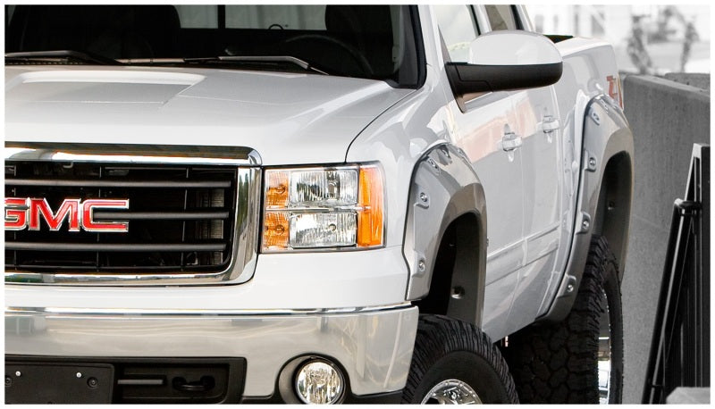 Bushwacker 07-13 GMC Sierra 1500 Boss Pocket Style Flares 2pc - Black Bushwacker