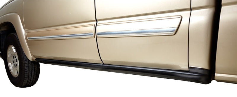 Bushwacker 07-13 GMC Sierra 1500 Trail Armor Rocker Panel + Sill Plate Cvr. - Black Bushwacker