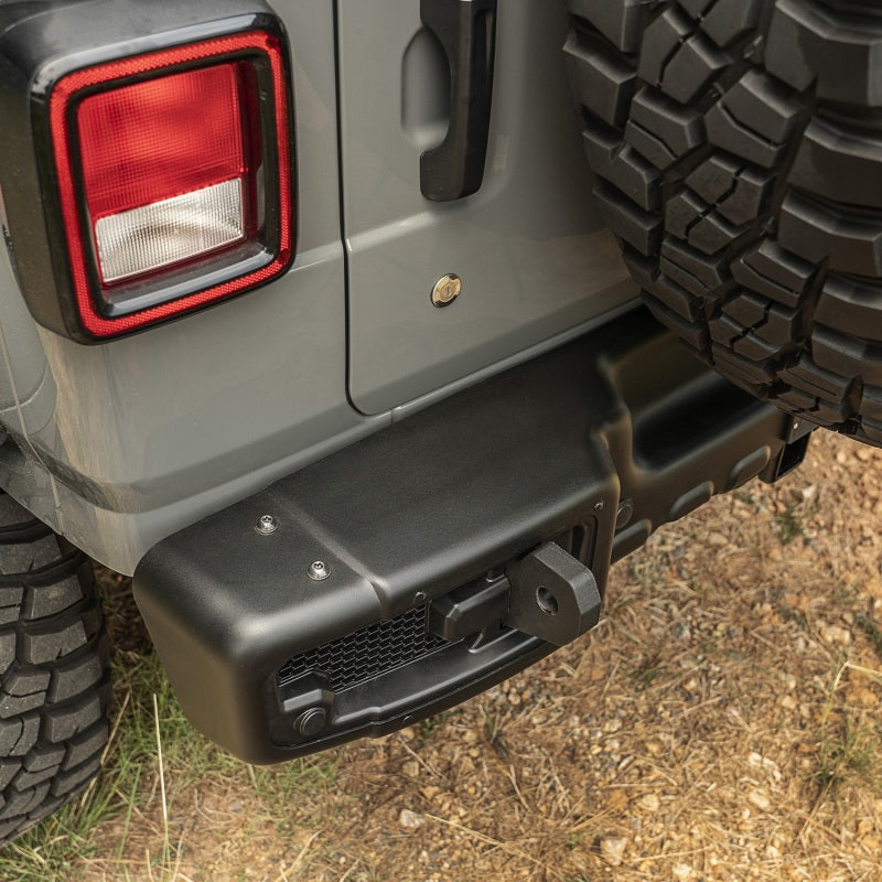 Rugged Ridge Spartacus Rear Bumper Black 18-20 Jeep Wrangler JL Rugged Ridge