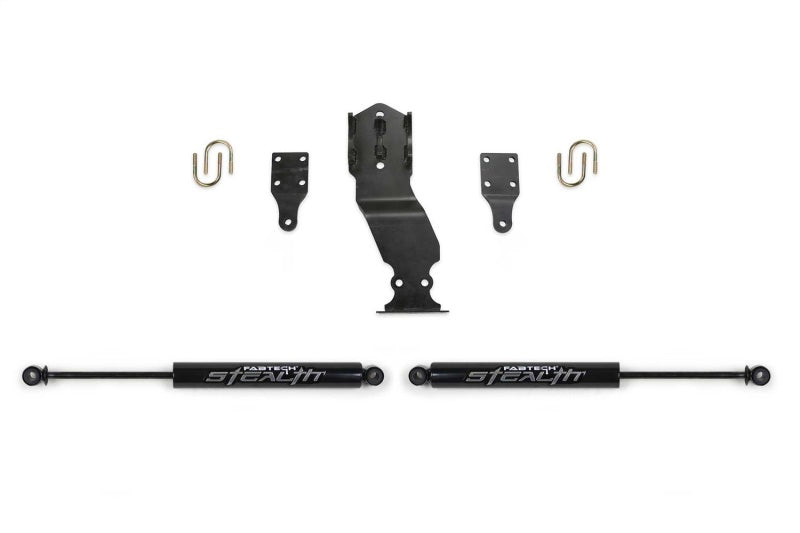 Fabtech 17-20 Ford Superduty 4WD Stealth Dual Steering Stabilizer Kit Fabtech