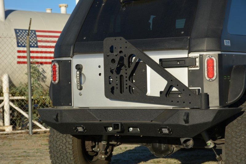 DV8 Offroad 07-18 Jeep Wrangler JK Full Length Rear Bumper w/ Lights DV8 Offroad