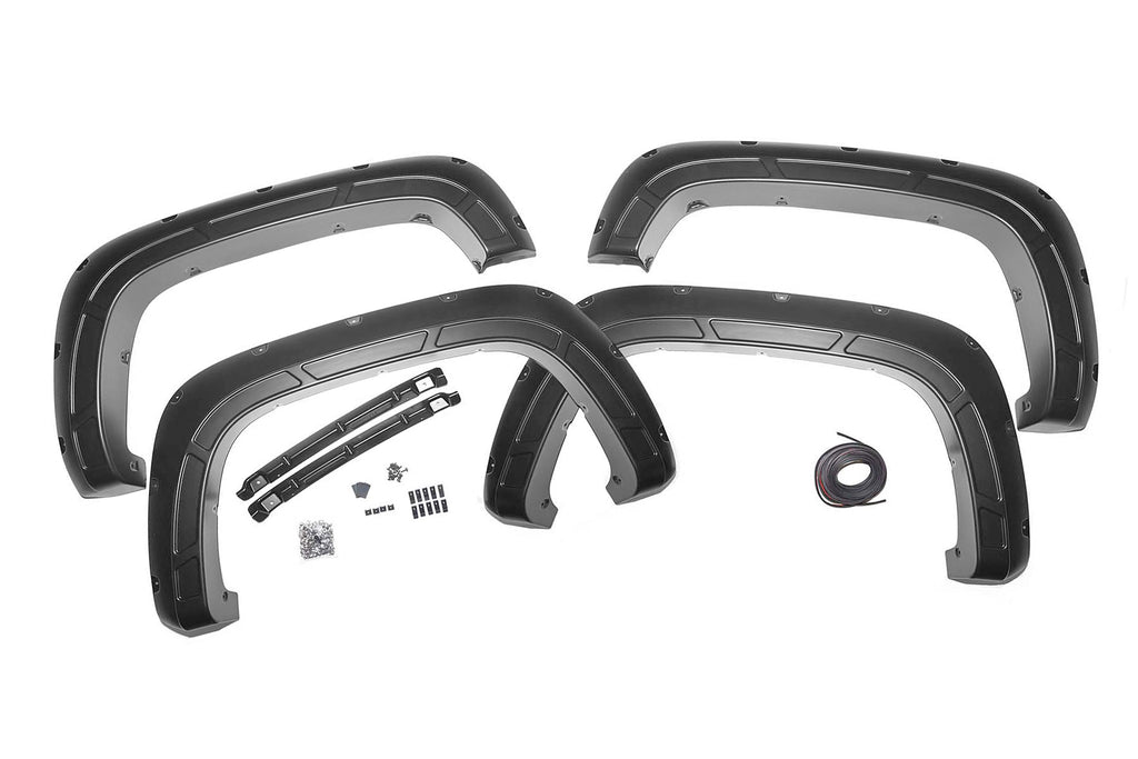 Defender Pocket Fender Flares  | Silver | Chevy Silverado 2500 HD/3500 HD (20-23) Rough Country