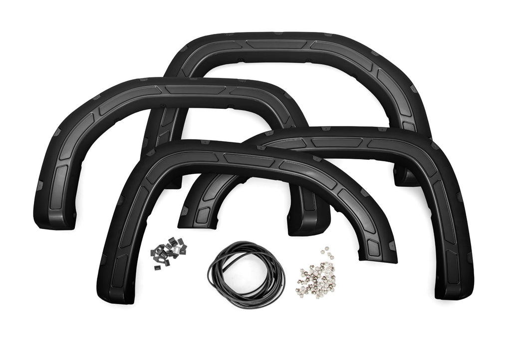 Defender Pocket Fender Flares | GBA Black | GMC Sierra 1500 (19-23) Rough Country