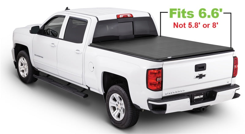 Tonno Pro 14-19 Chevy Silverado 1500 6.6ft Fleetside Tonno Fold Tri-Fold Tonneau Cover Tonno Pro
