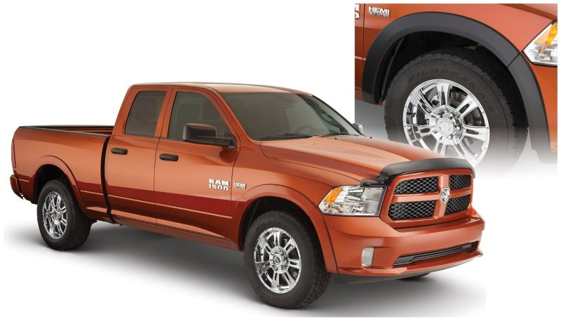 Bushwacker 09-18 Dodge Ram 1500 Fleetside OE Style Flares 4pc 67.4/76.3/96.3in Bed - Black Bushwacker