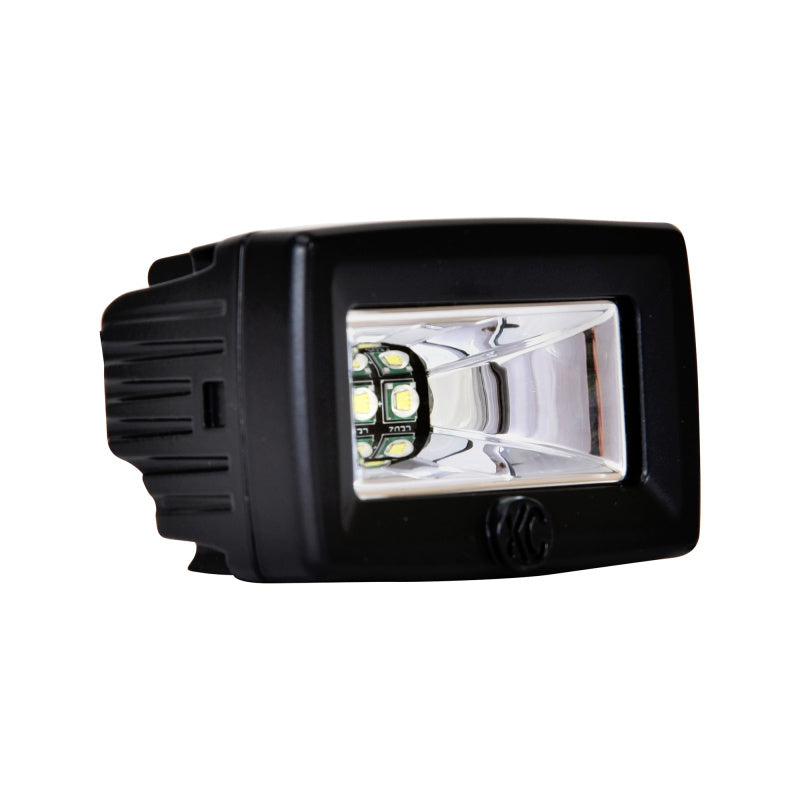 KC HiLiTES C-Series C2 LED 2in. Backup Area Flood Light 20w (Pair Pack System) - Black KC HiLiTES