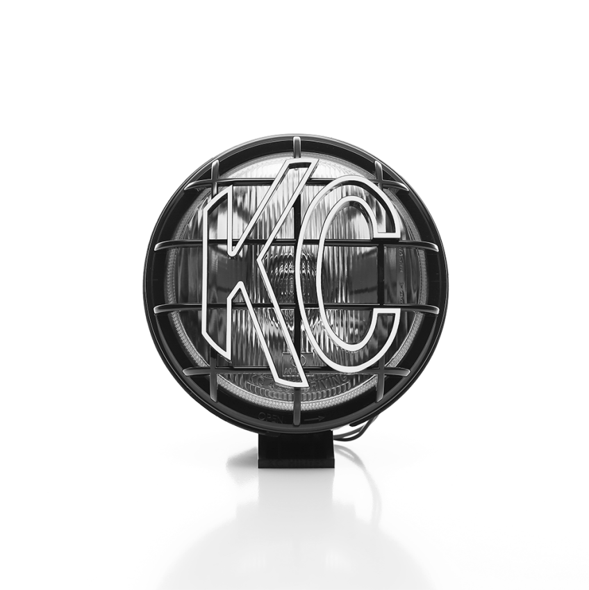 KC HiLiTES Apollo Pro 6in. Halogen Light 100w Spread Beam (Single) - Black KC HiLiTES