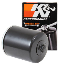 Load image into Gallery viewer, K&amp;N Harley Davidson / Buell 3in OD x 4.063in H Black Oil Filter K&amp;N Engineering
