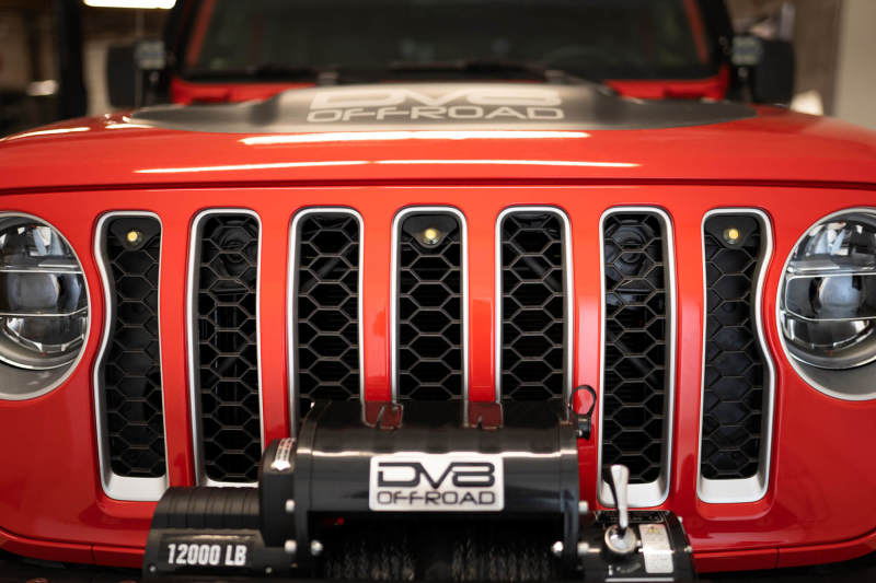 DV8 Offroad 2018+ Jeep JL Grill Amber Marker Lights DV8 Offroad