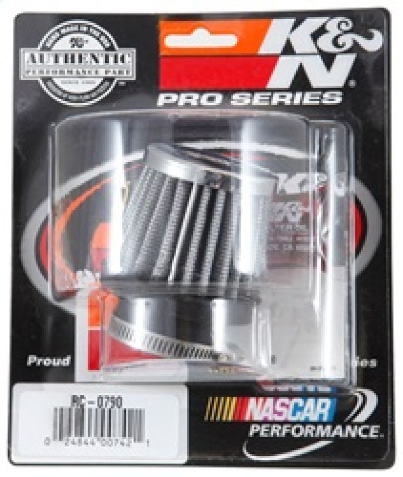 K&N Universal Chrome Filter 1 3/8 inch FLG / 2 1/2 inch Base / 2 inch Top / 2 1/4 inch Height K&N Engineering