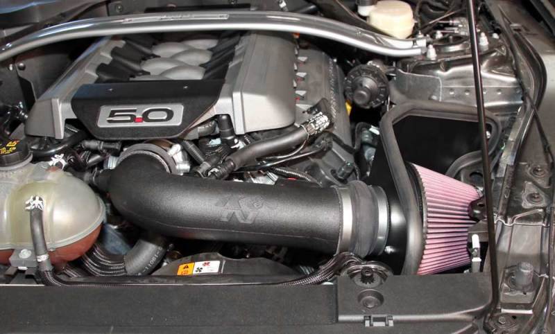 K&N 2015 Ford Mustang GT 5.0L V8 F/I Performance Intake Kit K&N Engineering
