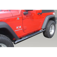 Load image into Gallery viewer, Rugged Ridge 3-In Round Side Steps Black 07-18 2-Door Jeep Wrangler Rugged Ridge
